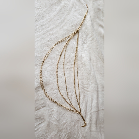 Gold Layered Necklace - Picture 4 of 8
